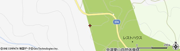 福島県会津若松市東山町大字湯本（背中炙）周辺の地図