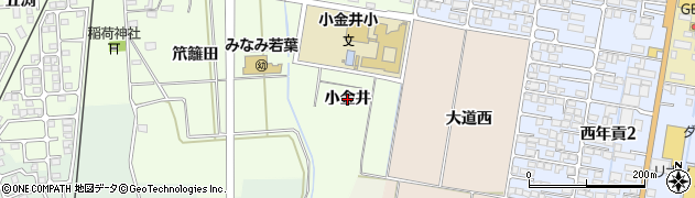 福島県会津若松市門田町大字日吉（小金井）周辺の地図