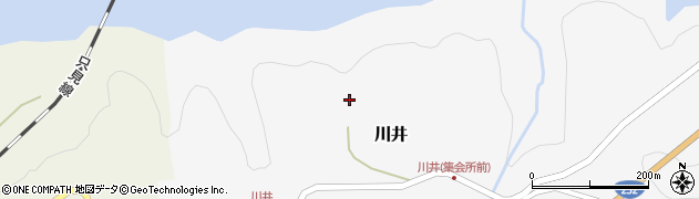 福島県三島町（大沼郡）川井（居平）周辺の地図