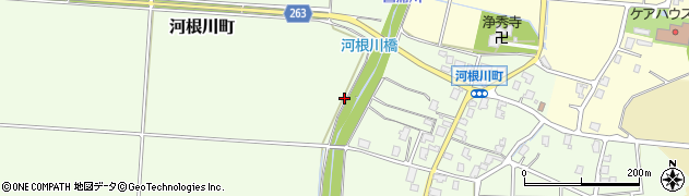 新潟県長岡市河根川町周辺の地図