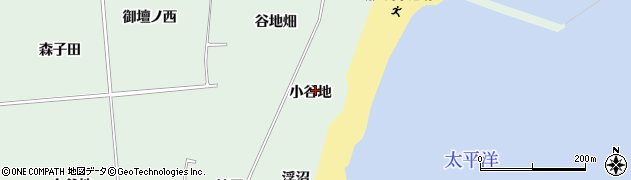 福島県浪江町（双葉郡）請戸（小谷地）周辺の地図