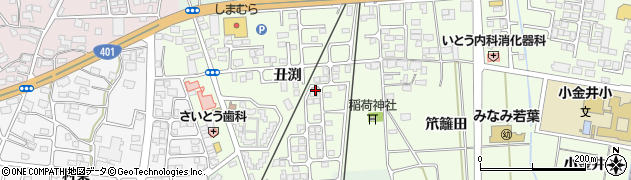 福島県会津若松市門田町大字日吉丑渕104周辺の地図