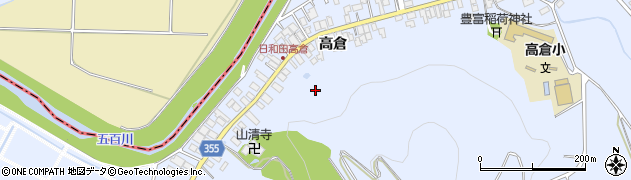 福島県郡山市日和田町高倉（裏山）周辺の地図