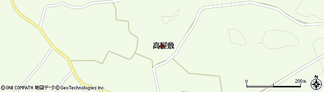 福島県郡山市西田町丹伊田（高屋敷）周辺の地図