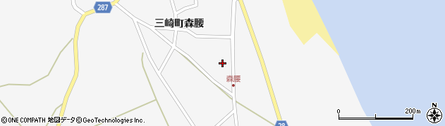石川県珠洲市三崎町森腰ラ52周辺の地図