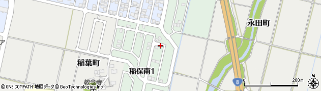 新潟県長岡市稲保南周辺の地図