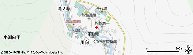 福島県会津若松市東山町大字湯本（居平）周辺の地図
