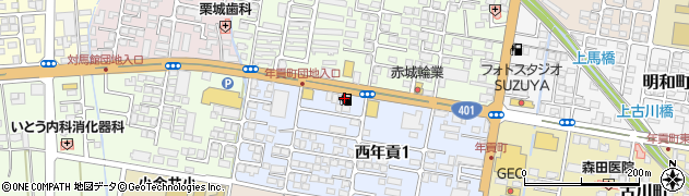 成田年貢町周辺の地図