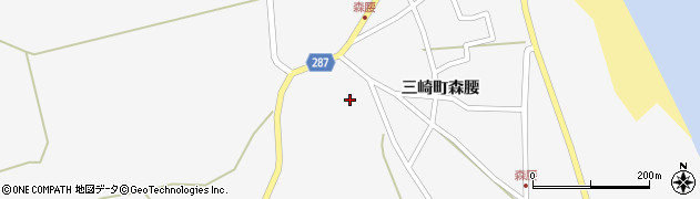 石川県珠洲市三崎町（森腰）周辺の地図