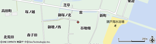 福島県浪江町（双葉郡）請戸（谷地畑）周辺の地図