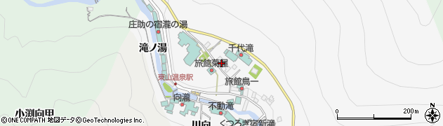 福島県会津若松市東山町大字湯本（寺屋敷）周辺の地図