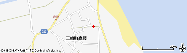 石川県珠洲市三崎町（森腰ム）周辺の地図