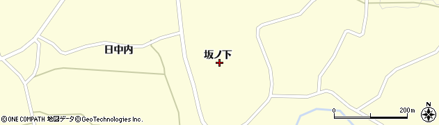 福島県三春町（田村郡）北成田（坂ノ下）周辺の地図