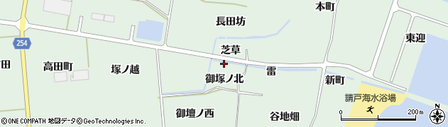 福島県浪江町（双葉郡）請戸（御塚ノ北）周辺の地図