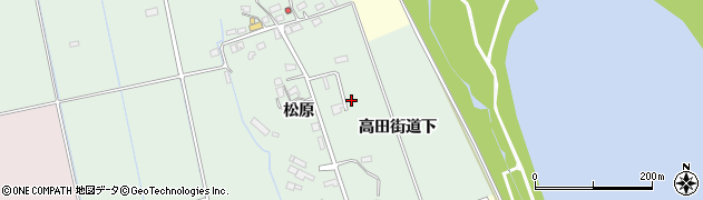 福島県会津若松市北会津町下米塚（高田街道上）周辺の地図