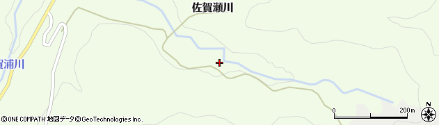 福島県会津美里町（大沼郡）佐賀瀬川（下左澤）周辺の地図