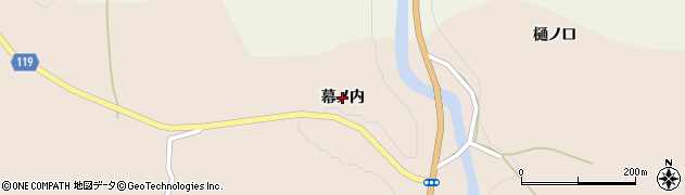 福島県田村市船引町門鹿（幕ノ内）周辺の地図