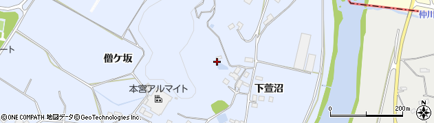 福島県郡山市日和田町高倉（投卓）周辺の地図
