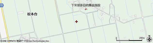 福島県会津若松市北会津町下米塚（宮ノ腰）周辺の地図