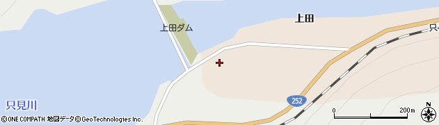 上田ダム周辺の地図