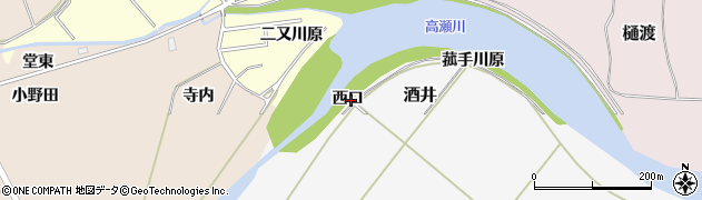 福島県浪江町（双葉郡）酒井（西口）周辺の地図