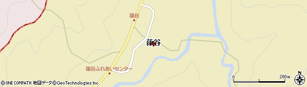新潟県三条市葎谷周辺の地図