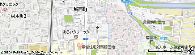 福島県会津若松市城西町4周辺の地図