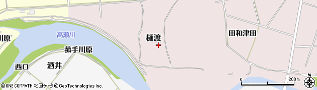 福島県浪江町（双葉郡）樋渡周辺の地図