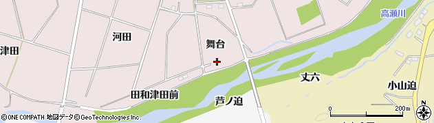 福島県双葉郡浪江町樋渡舞台周辺の地図