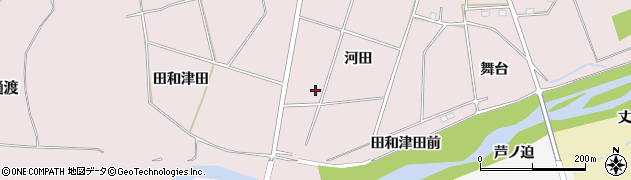 福島県浪江町（双葉郡）樋渡（河田）周辺の地図