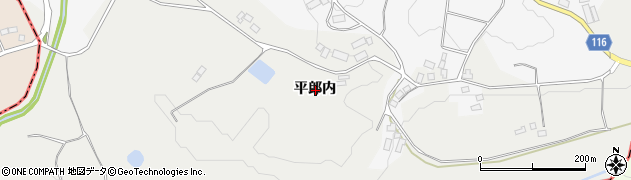 福島県本宮市松沢平郎内周辺の地図