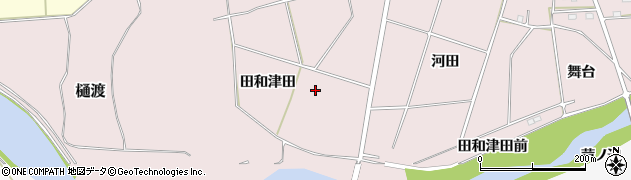 福島県浪江町（双葉郡）樋渡（田和津田）周辺の地図