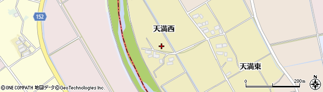 福島県会津若松市北会津町天満（天満西）周辺の地図