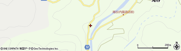 福島県三島町（大沼郡）滝谷（小舘山）周辺の地図