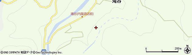 福島県三島町（大沼郡）滝谷（上ノ山）周辺の地図
