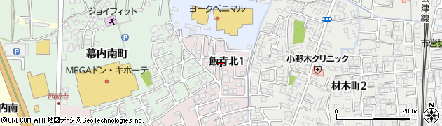 福島県会津若松市飯寺北周辺の地図