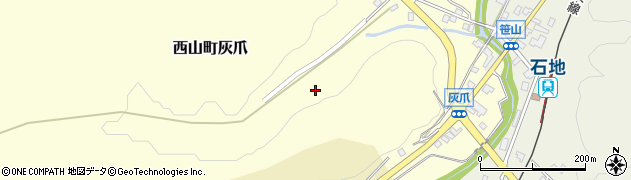 新潟県柏崎市西山町灰爪581周辺の地図
