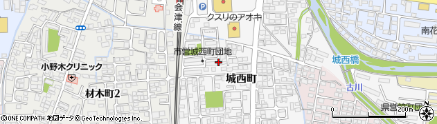 福島県会津若松市城西町7周辺の地図