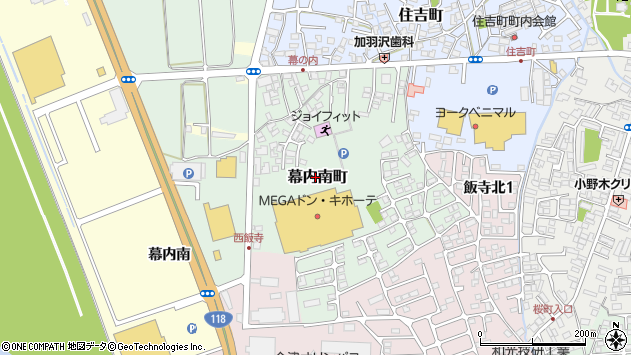 〒965-0849 福島県会津若松市幕内南町の地図