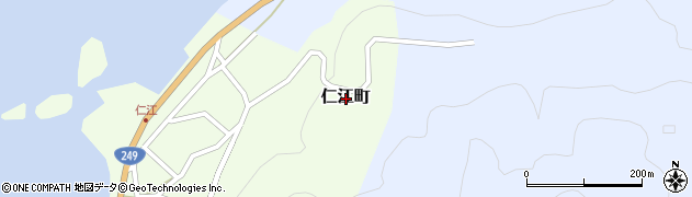 石川県珠洲市仁江町周辺の地図