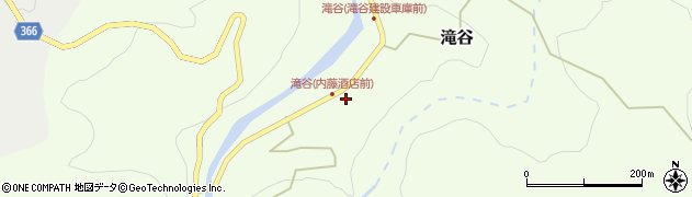 福島県三島町（大沼郡）滝谷（新町）周辺の地図