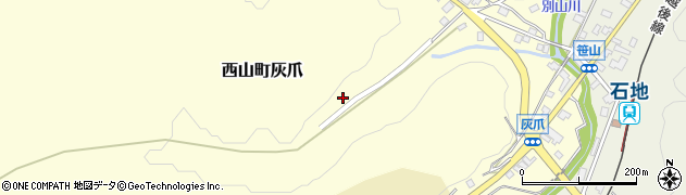 新潟県柏崎市西山町灰爪257周辺の地図