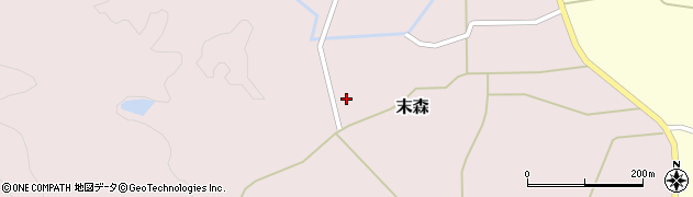 福島県双葉郡浪江町末森高田周辺の地図