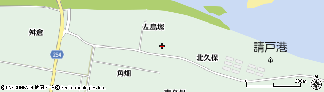 福島県浪江町（双葉郡）請戸（左島塚）周辺の地図