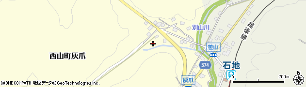 新潟県柏崎市西山町灰爪周辺の地図