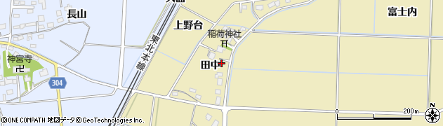 福島県本宮市仁井田（田中）周辺の地図