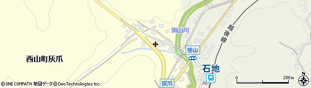 新潟県柏崎市西山町灰爪7周辺の地図