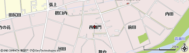 福島県双葉郡浪江町樋渡西御門周辺の地図