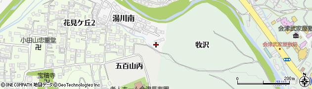 福島県会津若松市湯川南7周辺の地図
