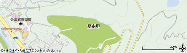 福島県会津若松市東山町大字石山（墓山甲）周辺の地図